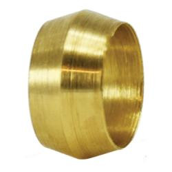 Midland Metal 260X8 MAF/USA COMP Sleeve, MAF/USA COMPRESSION, 1/2 Od Compression Sleeve Sae, MAF/USA Brass Fittings