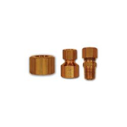 Mid-America Fittings 261X3 Hex Nut, 3/16 in Compression, Brass