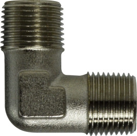 Midland Metal 28907 90 Deg Male Elbows, BSPT/BSPP Fittings, 3/8 x 3/8 Male Bspt Elbow, Brass Fittings