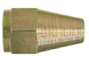 Midland Metal 30404 Adapter, 9/16 in Weld x 1/8 in Weld, Brass
