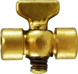 Midland Metal 46342 Air Cock, 3/8 in Nominal, FIP x FIP, Brass Body