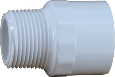 Midland Metal 55754 Adapter, 1-1/2 in Slip x 1-1/2 in MIP, PVC