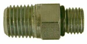 Midland Metal 6401812 Straight Adapter, 3/4 in Male ORB x 3/4 in MNPT, Steel