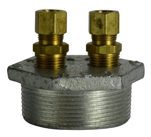 Midland Metal 2X3/8X3/8 4WAY DUPLEX ZINC PL BUSH ONLY - 64823