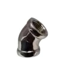 Midland Metal 81107-04 45 deg Elbow, 1/4 in 1/4 in, Bronze, Chrome-Plated