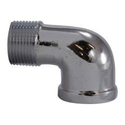 Midland Metal 81116-04 Street Elbow, 1/4 in 1/4 in, Bronze, Chrome-Plated