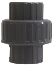 Midland Metal 897015 Union, 1-1/2 in Slip x 1-1/2 in Slip, PVC, SCH 80 Schedule