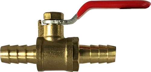 Midland Metal 1/4MIP X 3/8BARB CP BALL VALVE W/CHECK - 944052