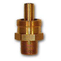 Midland Metal HE68B-64 Hose End - Connector Body, MAF AIR BRAKE, 3/8He x 1/4Mpt Hose End Male, MAF/USA Brass Fittings