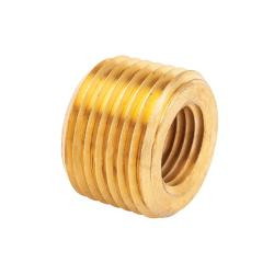 Mid-America Fittings LF110F-62 Face Bushing, 3/8 in MPT x 1/8 in FPT, Brass