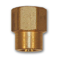 Mid-America Fittings LF119-128 Reducing Coupling, 3/4 in FPT x 1/2 in FPT, Brass