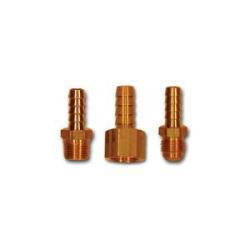 Mid-America Fittings LF29S-6 Splicer, 3/8 in Hose Barbed x 3/8 in Hose Barbed, Brass