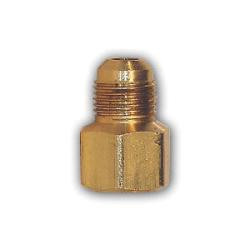 Mid-America Fittings LF46-1012 Adapter, 5/8 in SAE 45 deg Male Flared x 3/4 in FPT, Brass