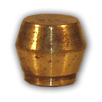 Midland Metal LF60CSP-4 MAF/USA COMP Sleeve Plug, MAF/USA LF COMPRESSION, 1/4 Lead-Free Comp Sleeve Plug, MAF/USA Brass Fittings