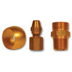 Midland Metal NT63SSI-4 NAB Inserts - Stainless Steel, MAF AIR BRAKE, 1/4 Stainless Insert For Use, MAF/USA Brass Fittings