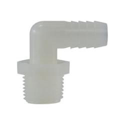 Midland Metal 03772-0402 Male Adapter Hose ID x MIP, Plastic Hose Barbs, Nyl 1/4 Barb x 1/8 Mpt, Plastic Fittings