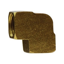 Midland Metal 100A-A 90 Deg Female Elbow, Pipe, 1/8 Pipe 90 Elbow- Fpt To Fpt, Brass Fittings
