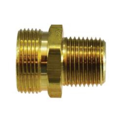 Midland Metal 1390-68 MAF/USA Hose End Adapters, MAF/USA PIPE, 3/8 x 1/2 Hose End Adapter, MAF/USA Brass Fittings