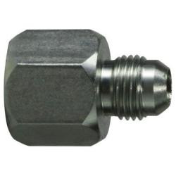 Midland Metal 240646 Reducer/Expander, 1/4 in Female JIC x 3/8 in Male JIC, Steel