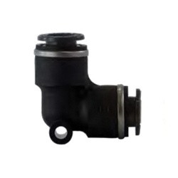 Midland Metal 651000C Union Elbow, 5/8 in Push-In Tube x 5/8 in Push-In Tube, Composite