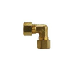 AMC 700085-0806 90 deg Reducing Elbow, 1/2 in Compression x 3/8 in Compression, Brass