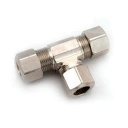 Midland Metal 700664-06 Tees, Chrome-Plated LF Compression, Lf 764Cp 3/8 Cp Tee, Lead-Free Fittings
