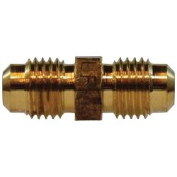 AMC 704056-1008 Reducing Union, 5/8 in 45 deg Male Flared x 1/2 in 45 deg Male Flared, Brass