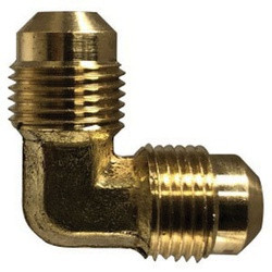 AMC 704057-0806 Reducing Elbow, 1/2 in Male Flared x 3/8 in Male Flared, Brass