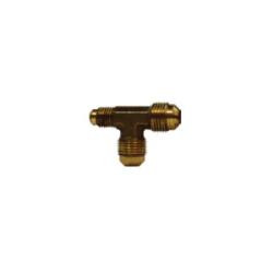 AMC 704059-060608 Reducing Union Tee, 3/8 in Flared x 3/8 in Flared x 1/2 in Flared, Brass