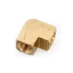 AMC 706100-08 Barstock 90 deg Elbow, 1/2 in FPT x 1/2 in FPT, Brass