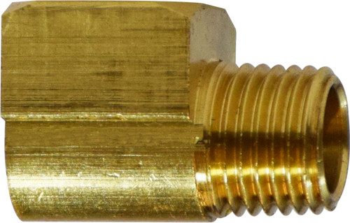AMC 706116-12 Short Barstock 90 deg Street Elbow, 3/4 in FPT x 3/4 in MPT, Brass