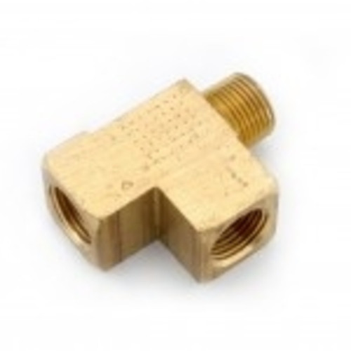 Midland Metal 706127-04 FIP X MIP X FIP Male Run Tee-BS, Lead-Free Pipe, Lf 7127 1/4 Street Tee, Lead-Free Fittings