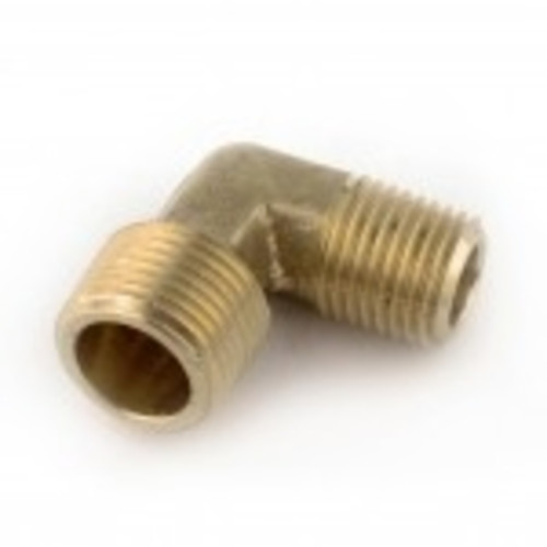 AMC 706235-0602 90 deg Reducing Elbow, 3/8 in MIP x 1/8 in MIP, Brass