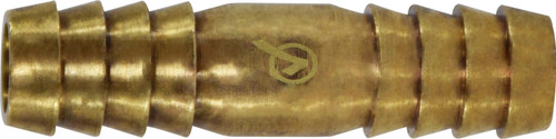 AMC 707014-10 Splicer, 5/8 in Hose Barbed x 5/8 in Hose Barbed, Brass