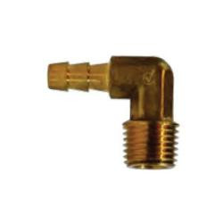 AMC 707020-0604 90 deg Elbow, 3/8 in Hose Barbed x 1/4 in MIP, Brass