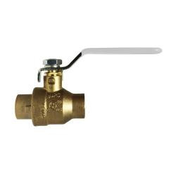 Midland Metal 941170LF Ball Valve, 3 in Nominal, Sweat x Sweat, 600 psi WOG Pressure, -40 to 365 deg F