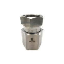Midland Metal SS6565-08-08 Swivel Adapter, 1/2 in Female JIC x 1/2 in Female JIC, Stainless Steel