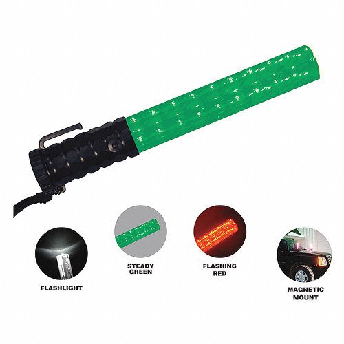 EMI LED Safety Light, 11.5inH, Green/Red/Whit 3030