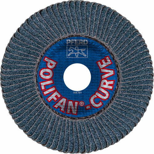 Pferd 67343 5 X 7/8 Polifan Curve Zirc Alum Lrg Rd 40G