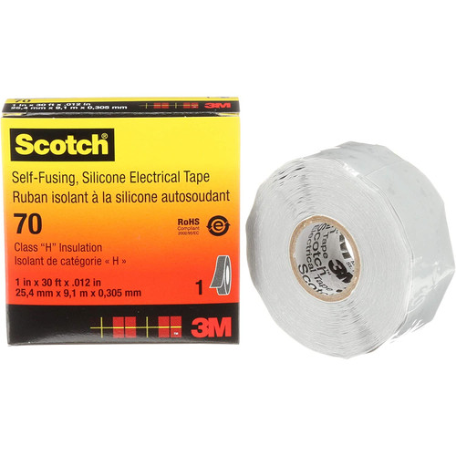 SCOTCH Electrical Tape,12 mil,1" x 30 ft.,Gray 70