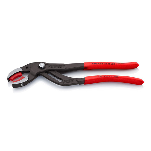 Knipex 81 11 250 Connector Pliers,Curved,10 in. L