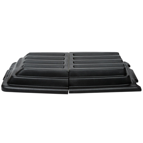 RUBBERMAID Tilt Truck Lid,Black,Fits 20-1/4 cu. ft. FG102800BLA