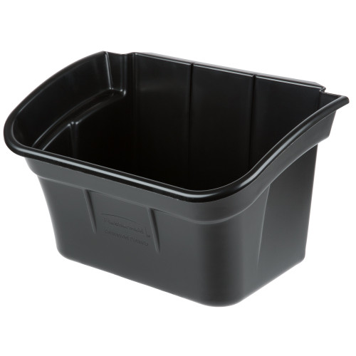RUBBERMAID Utility Bin,4 gal.,Black,17 In. W FG335488BLA