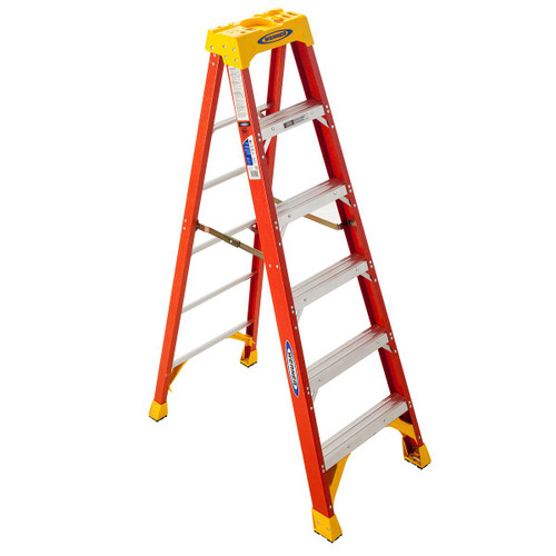 Werner 6206 6Ft Type Ia Fiberglass Step Ladder 6206