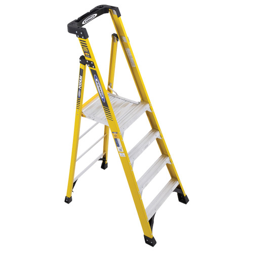 Werner PD7304 10Ft Reach Height Fiberglass Podium Ladder 4Ft T