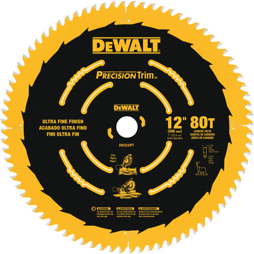Dewalt DW3216PT 12" 60T Precision Trim Blade