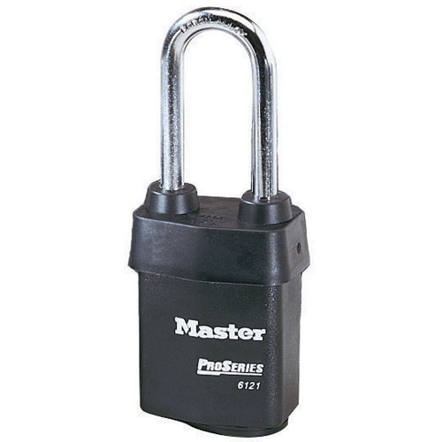 Master Lock 6121KALJ-10G013 5 Pin Weather Tough Padlock W/2-1/2" Shackle (6 EA)