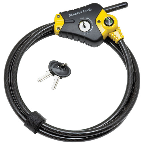 Master Lock 8413DPF 6'X 3/8" Adjustable Locking Cable Kd