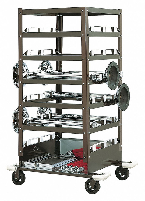 TENSATOR Storage Cart, 18 Posts, Black 3035
