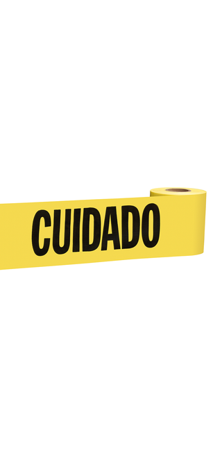 Milwaukee 77-0201 200 ft. Yellow Barricade Tape - CAUTION/CUIDADO